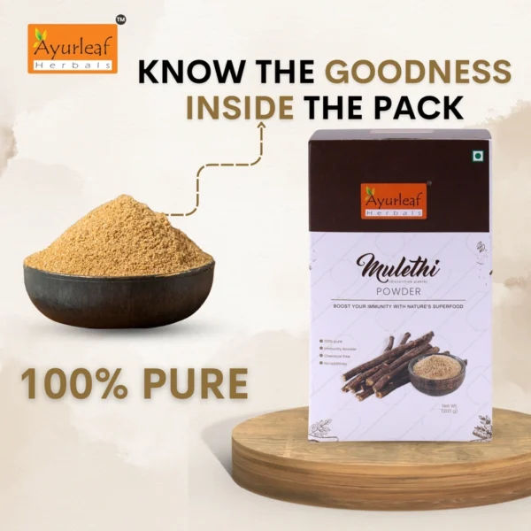 100% Natural Mulethi Powder for skin care and digestive support (200gms) - Image 8