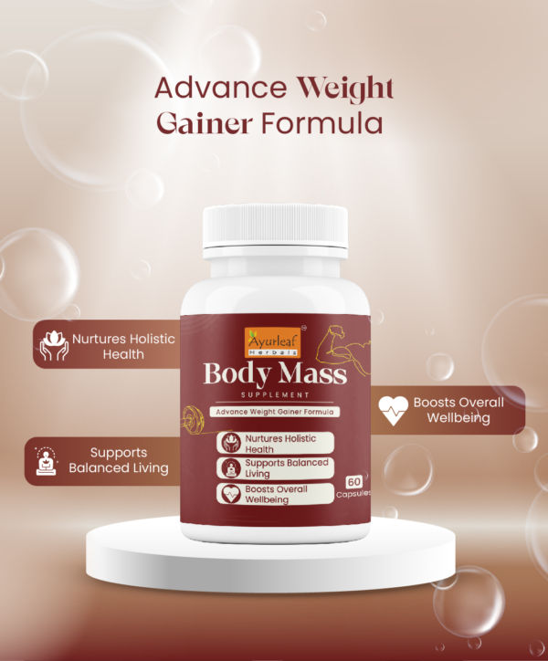 Body Mass Extract Blended Capsules 475mg |  60 Capsules Vegan Pack - Image 2