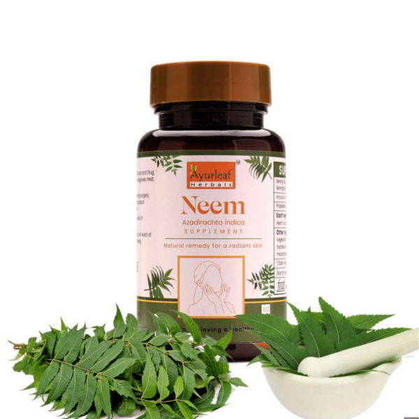 Neem Extract Blended Capsules 500mg |  60 Capsules Vegan Pack