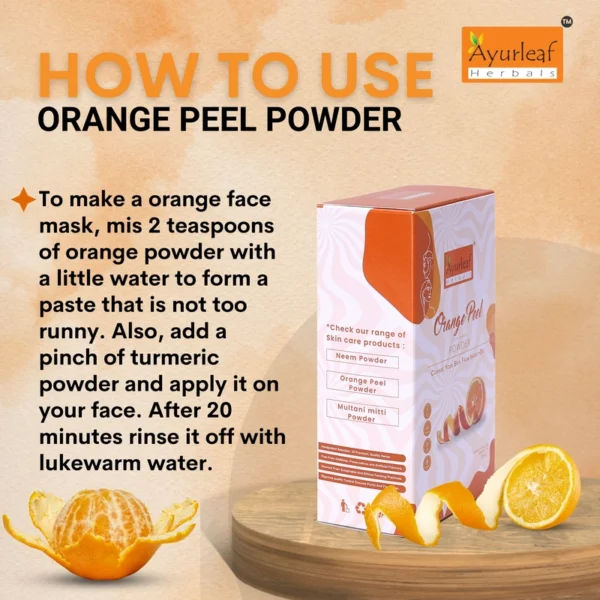 100% Natural and Best orange peel powder with vitamin c for cleansing and detoxification of oily and dry skin-(200 gms) - Image 9
