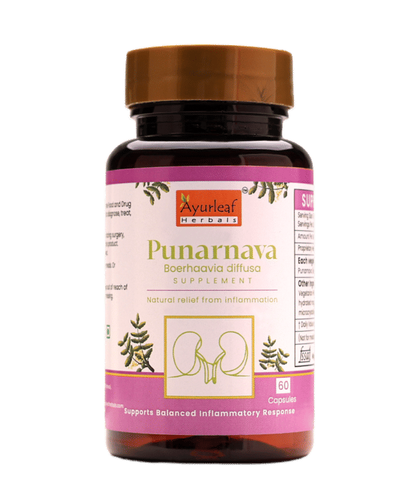Punarnava Extract Blended Capsules 500mg |  60 Capsules Vegan Pack - Image 2