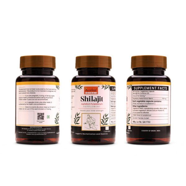 Shilajit Extract Blended Capsules 500mg | 60 Capsules Vegan Pack - Image 5