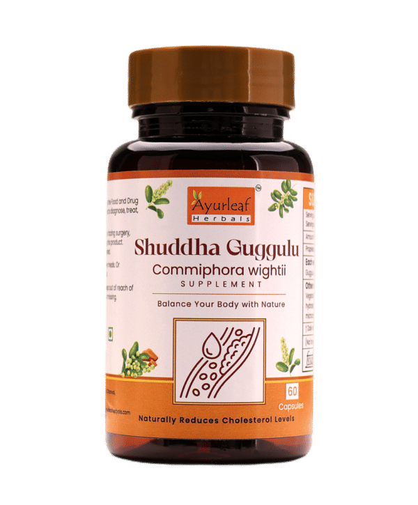 Shuddha Guggulu Extract Blended Capsules 500mg |  60 Capsules Vegan Pack - Image 2
