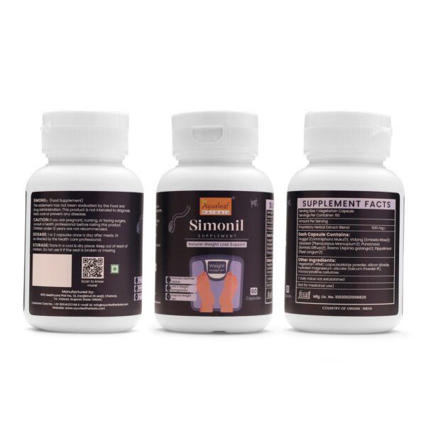 Simonil Extract Blended Capsules (500mg) |  60 Capsules Vegan Pack - Image 5