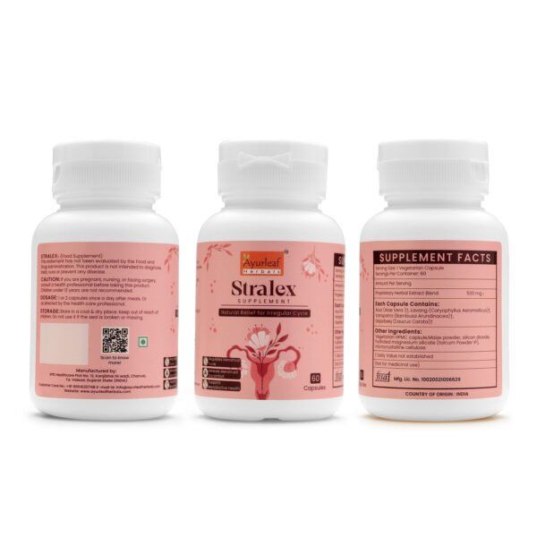 Stralex Extract Blended Capsules 500mg |  60 Capsules Vegan Pack - Image 5