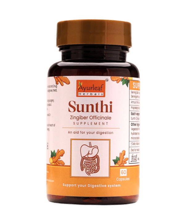 Sunthi Extract Blended Capsules 500mg |  60 Capsules Vegan Pack - Image 2