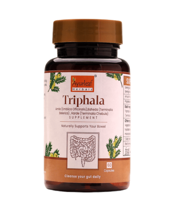 Triphala Extract Blended Capsules 500mg |  60 Capsules Vegan Pack - Image 2