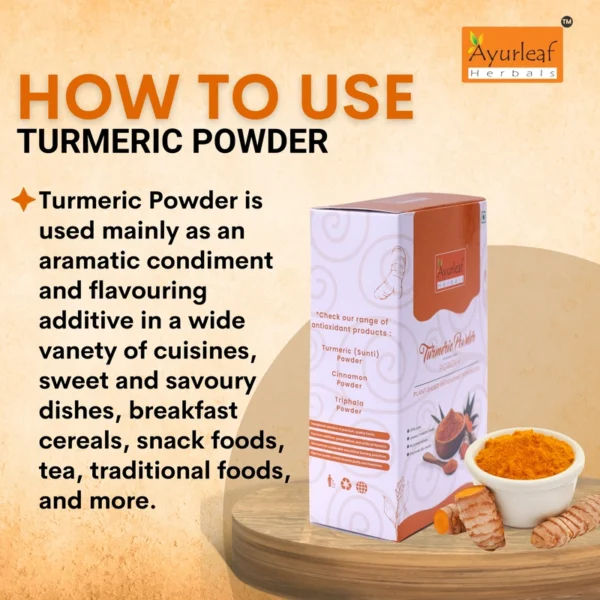 100% Natural and pure Turmeric powder with medicinal properties – Anti-inflammatory support and skin care (200 gms) - Image 9