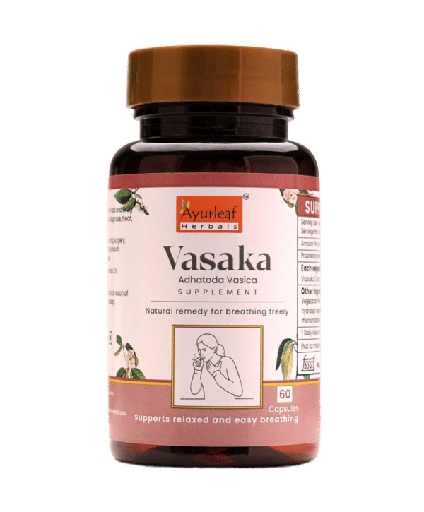 Vasaka Extract Blended Capsules 500mg |  60 Capsules Vegan Pack - Image 2
