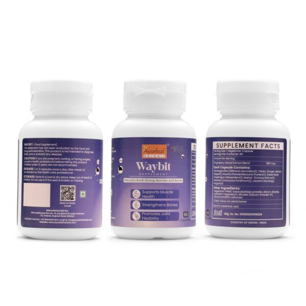 Waybit Extract Blended Capsules 360mg |  60 Capsules Vegan Pack - Image 5