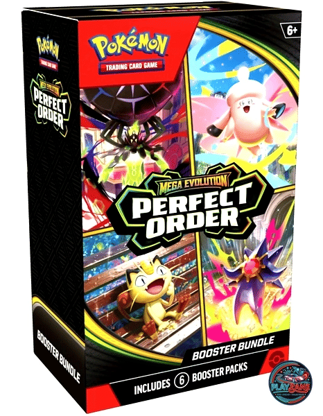 Pokémon TCG: Mega Evolution—Perfect Order Booster Bundle (6 Sealed Packs)