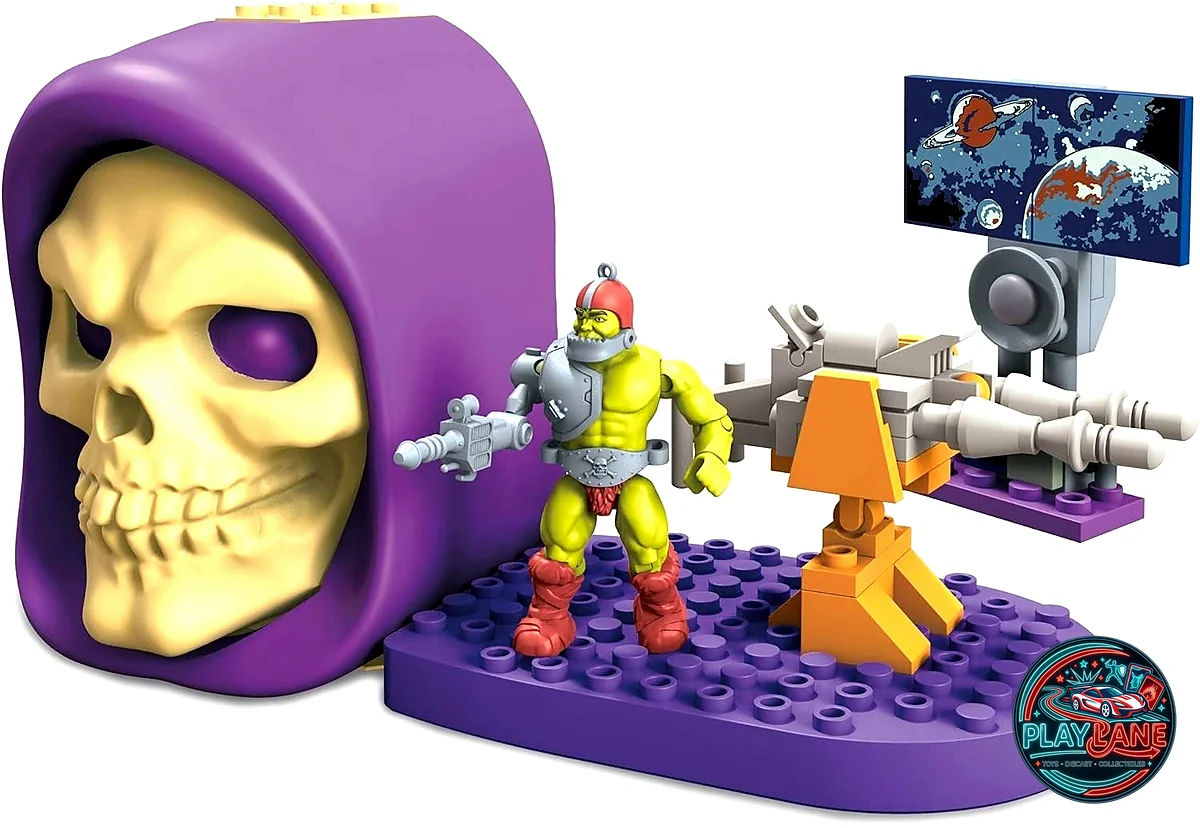Mega Construx Masters of the Universe Trap Jaw Laser Cannon Building Set (GWJ76 / 76 Pieces / Skeletor Skull Storage / Factory-Sealed)