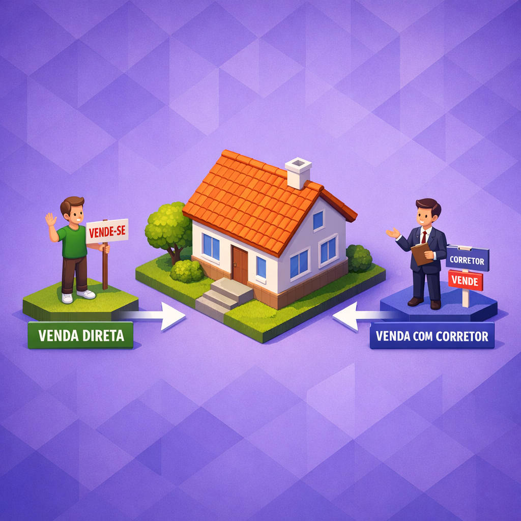 Vender com Corretor ou por Conta Própria: Qual Opção Compensa em 2026