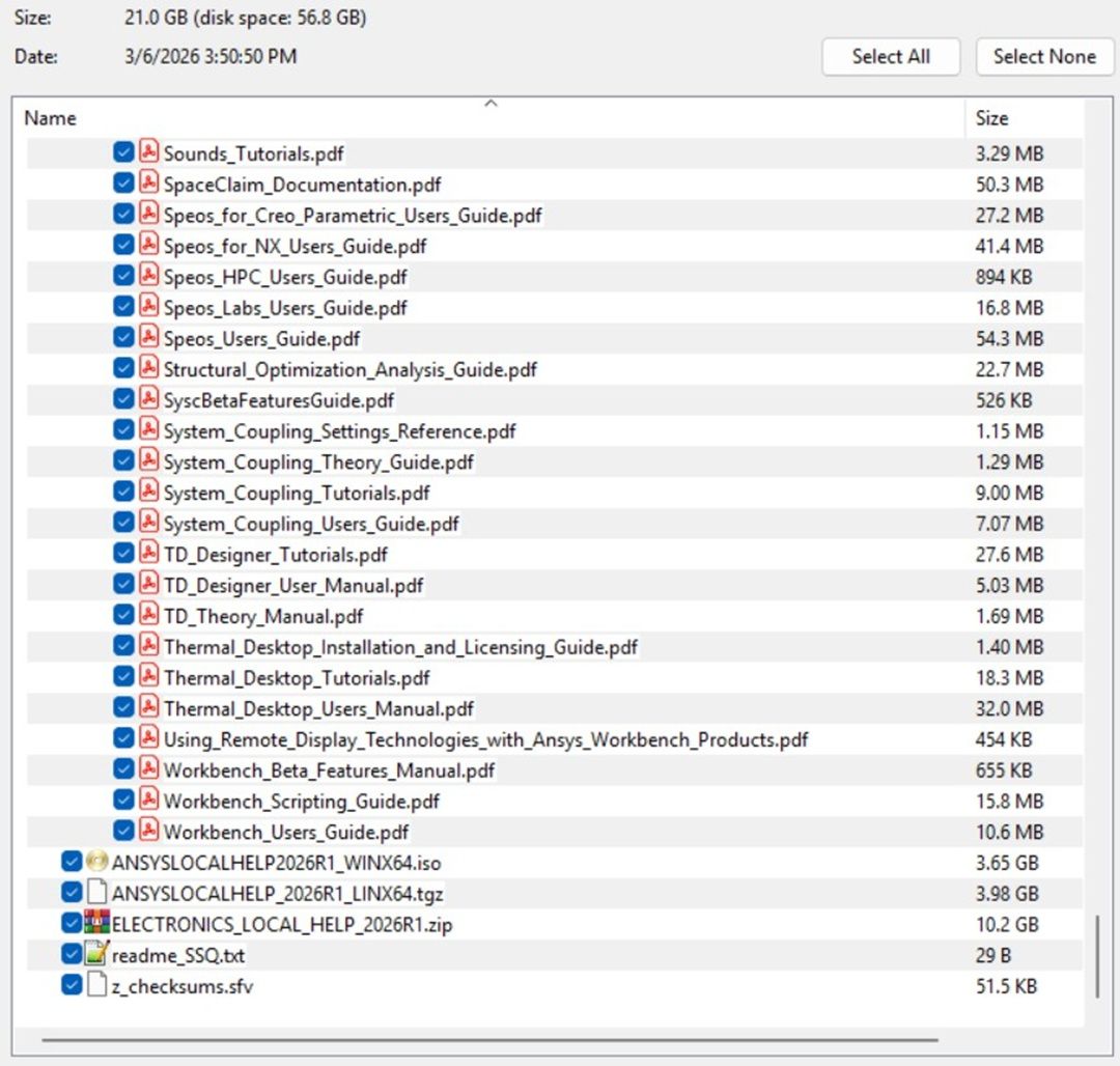 Download ANSYS Products & Electronics 2026 R1 Local Help x64
