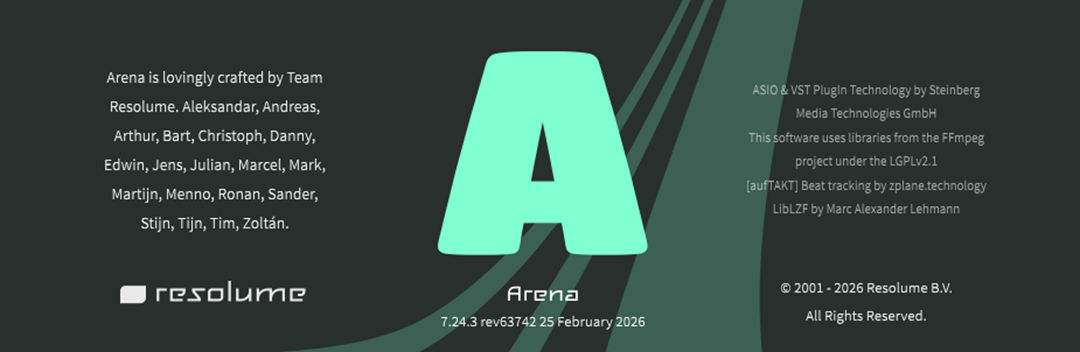Download Resolume Arena 7.24.3 rev 63742 x64 full