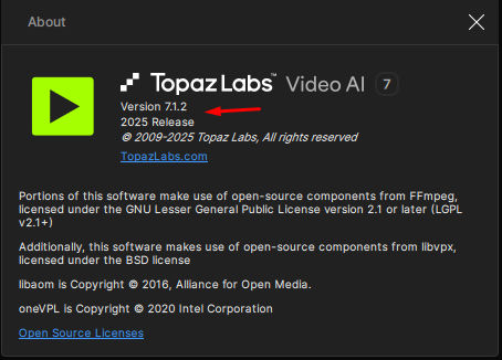 Topaz Video AI Pro 7.1.2 x64 full activated