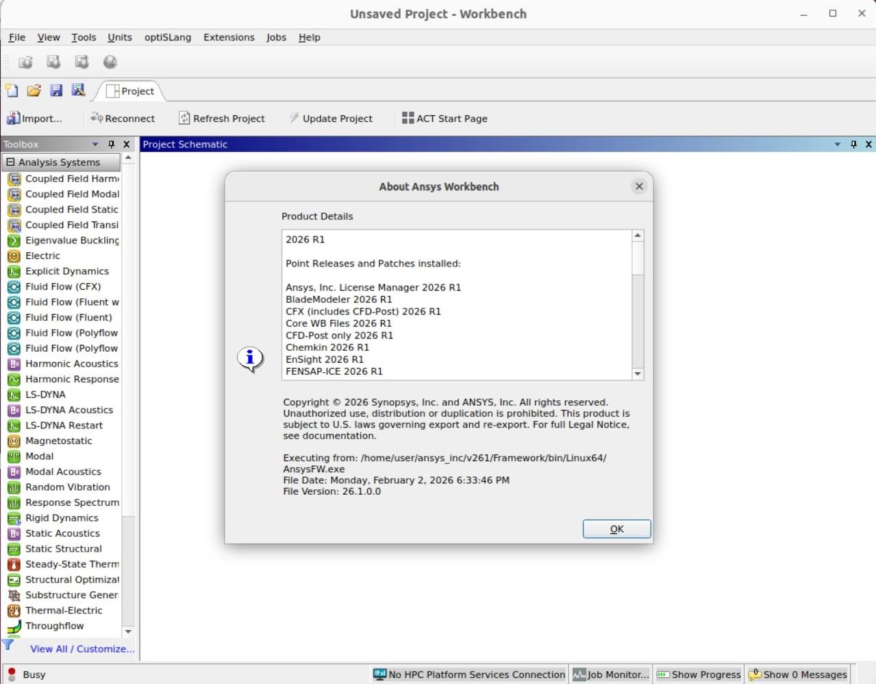 Working with ANSYS Products 2026 R1 linux full license