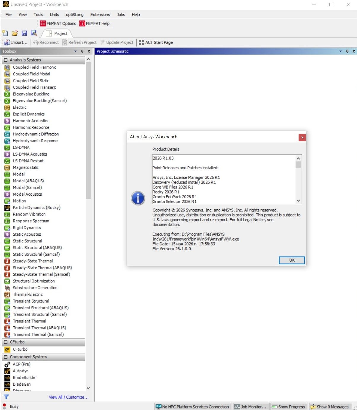 Working with ANSYS Products 2026 R1.03 (SP3) full activated