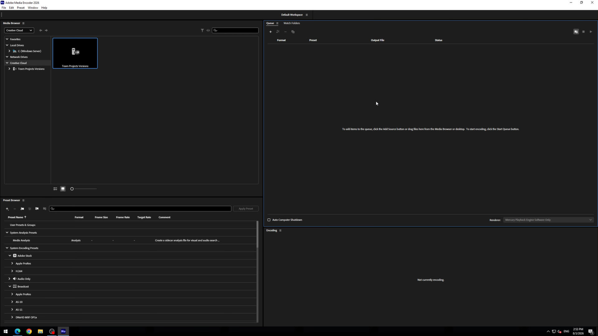 Download Adobe Media Encoder 2026 v26.3.2 x64 full license