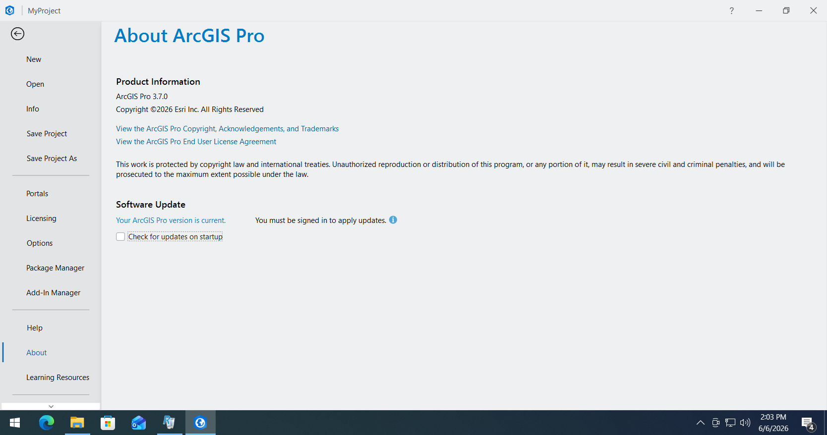 Working with Arcgis pro 3.7 full activated