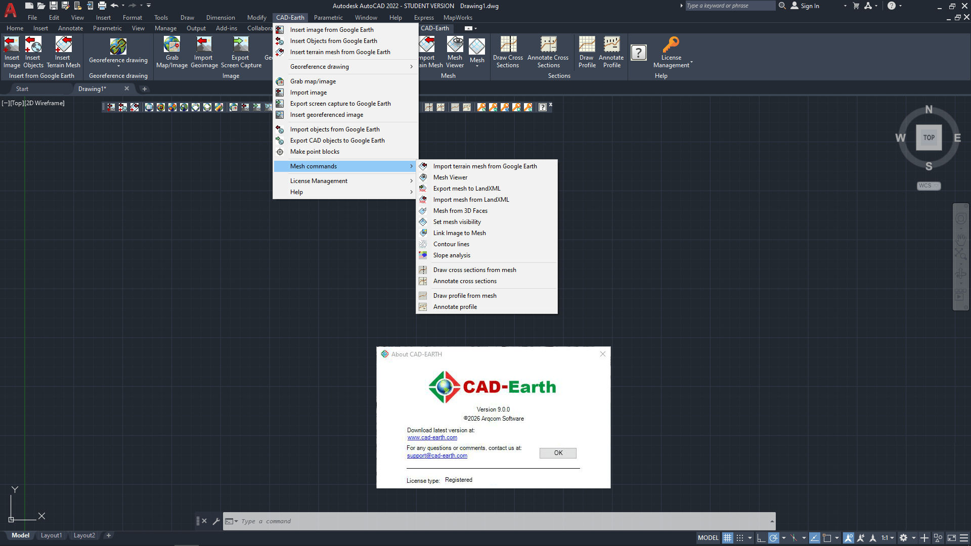 Arqcom CAD-Earth 9.0 for AutoCAD 2021-2027 x64 full