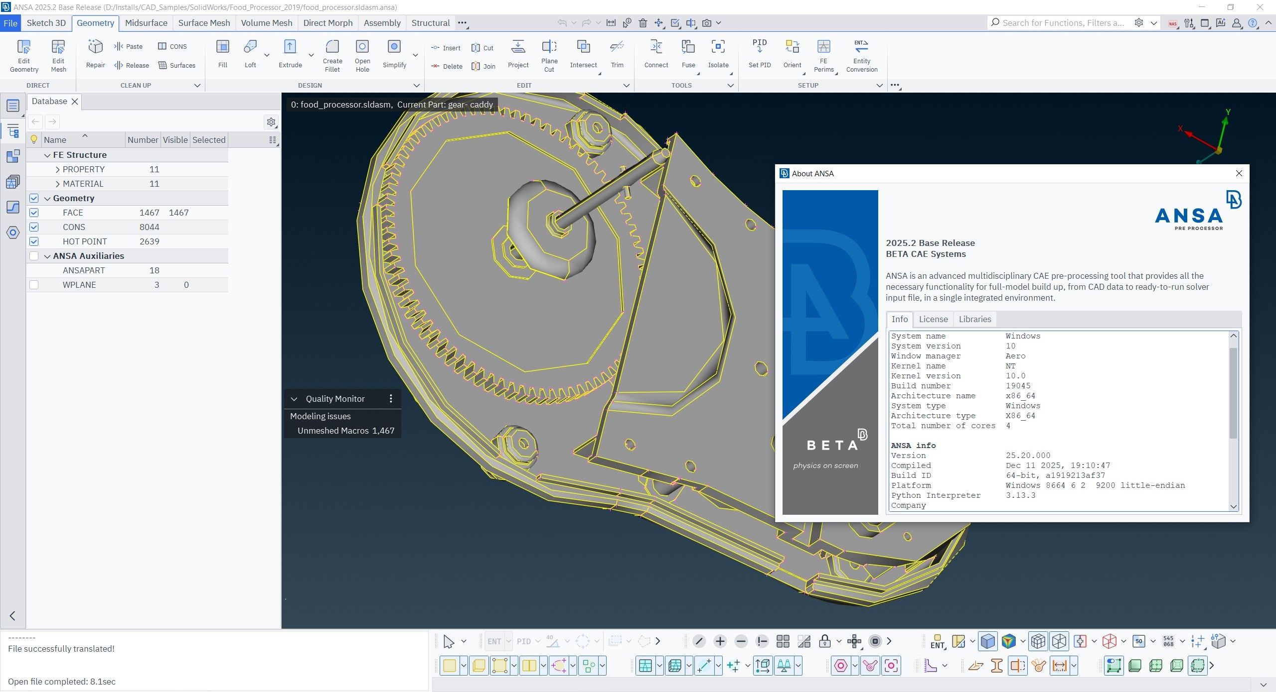 Working with BETA CAE ANSA 2025.2 full license