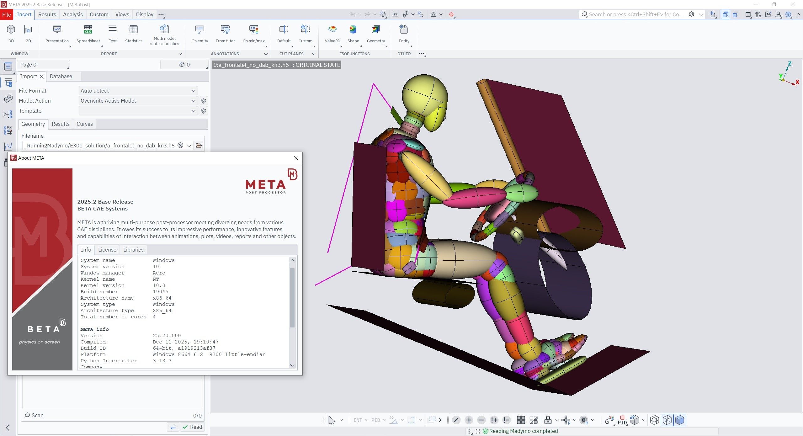 Working with BETA CAE Meta Post 2025.2 full license