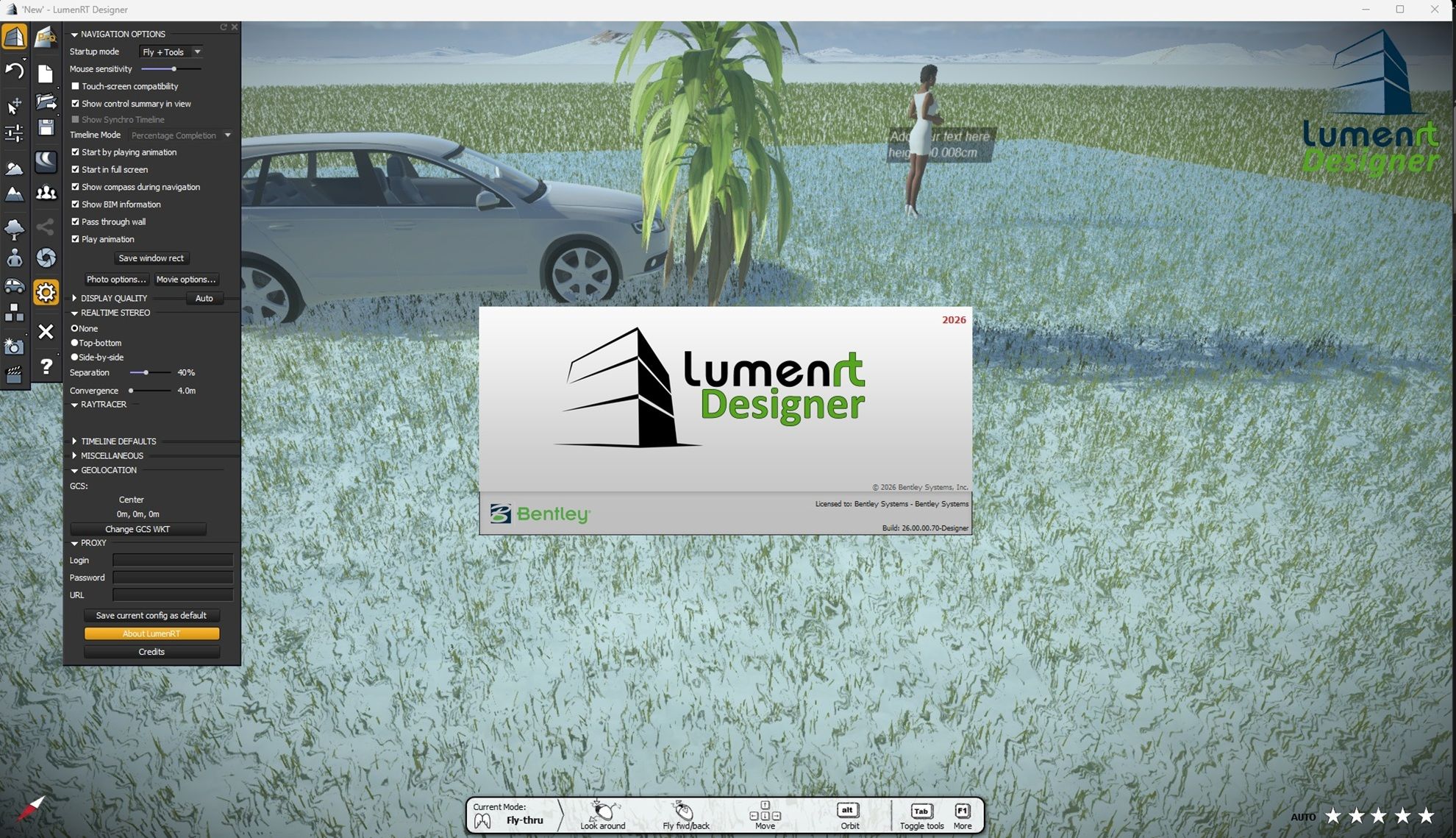 Working with Bentley LumenRT Designer 2026 v26.00.00.70 full license