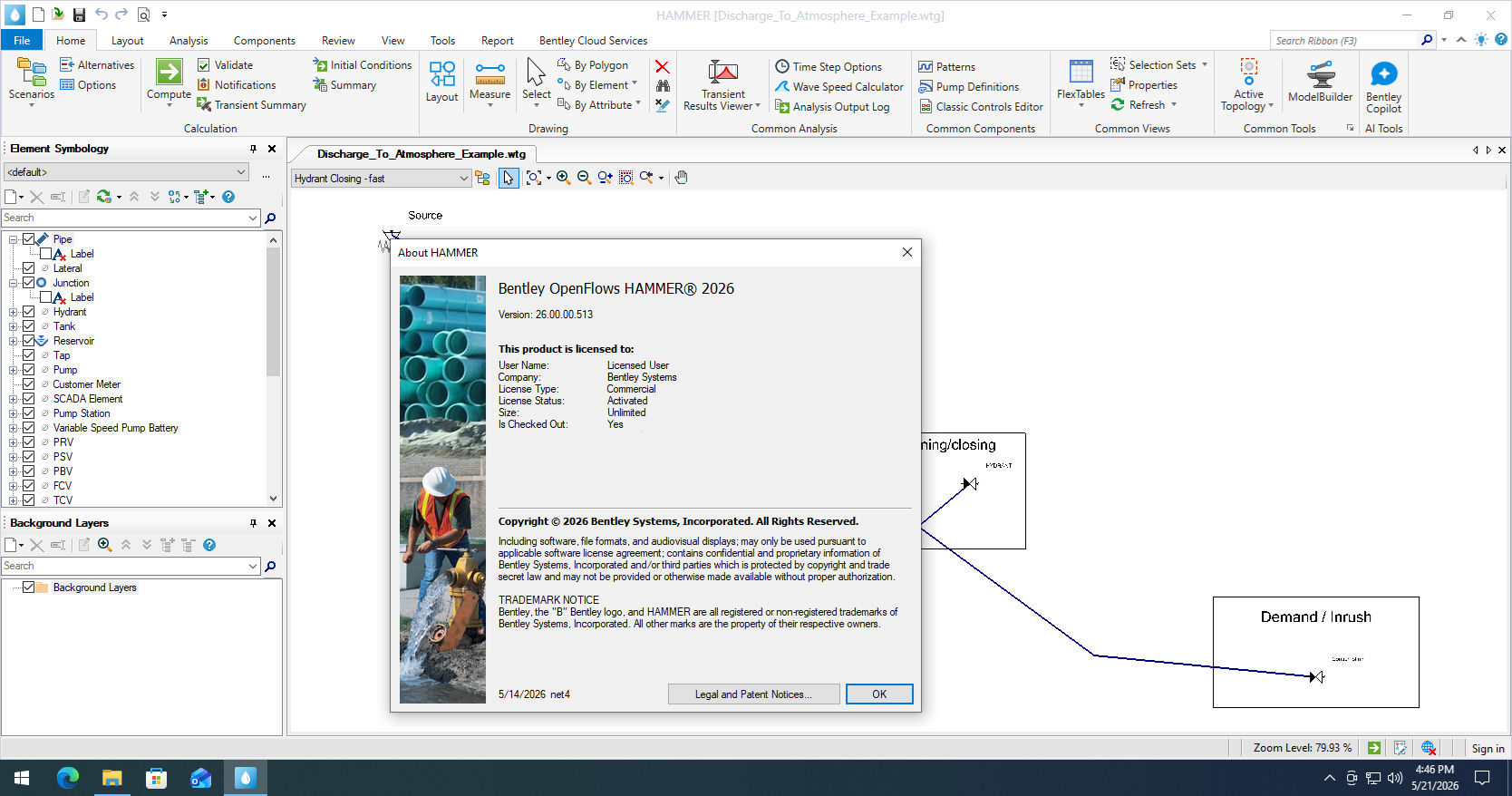 Download Bentley OpenFlows HAMMER 2026 v26.00.00.513 full Download Bentley OpenFlows HAMMER 2026 v26.00.00.513 full