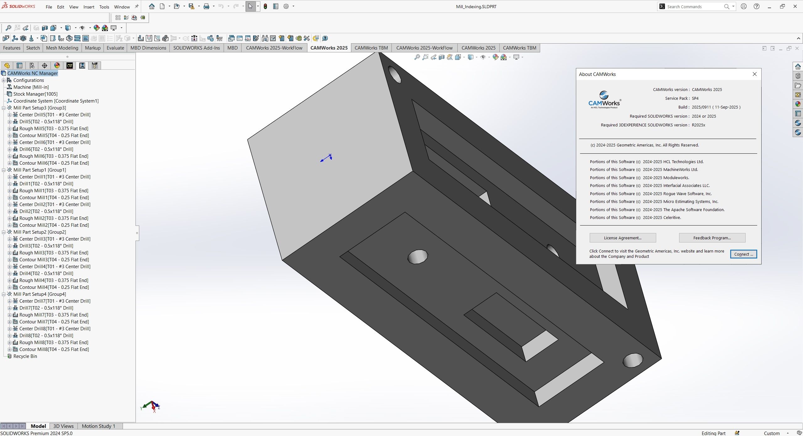Working with CAMWorks 2025 SP4 for SolidWorks 2024-2025 full Working with CAMWorks 2025 SP4 for SolidWorks 2024-2025 full