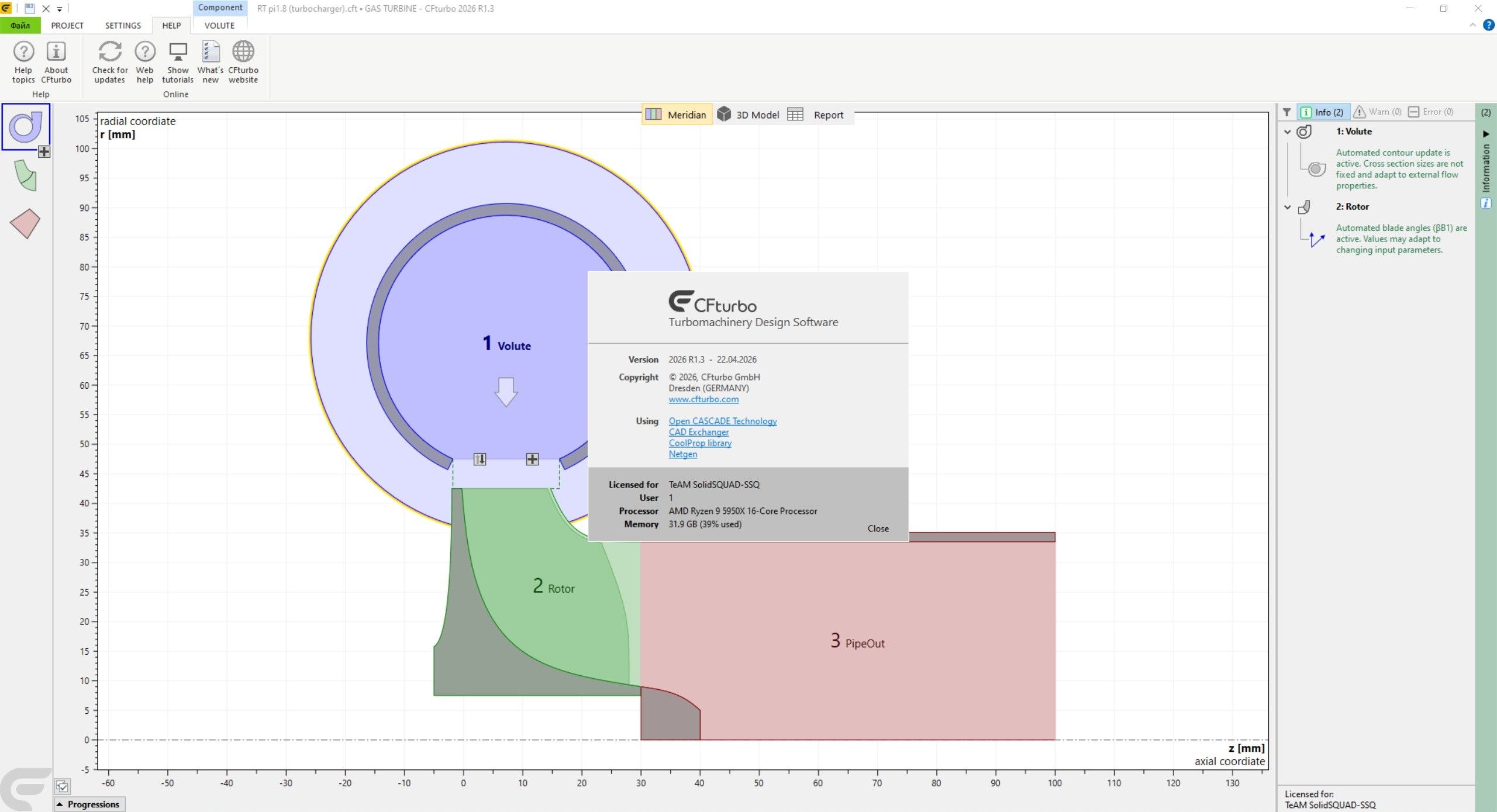 Working with CFTurbo 2026 R1.3 full license