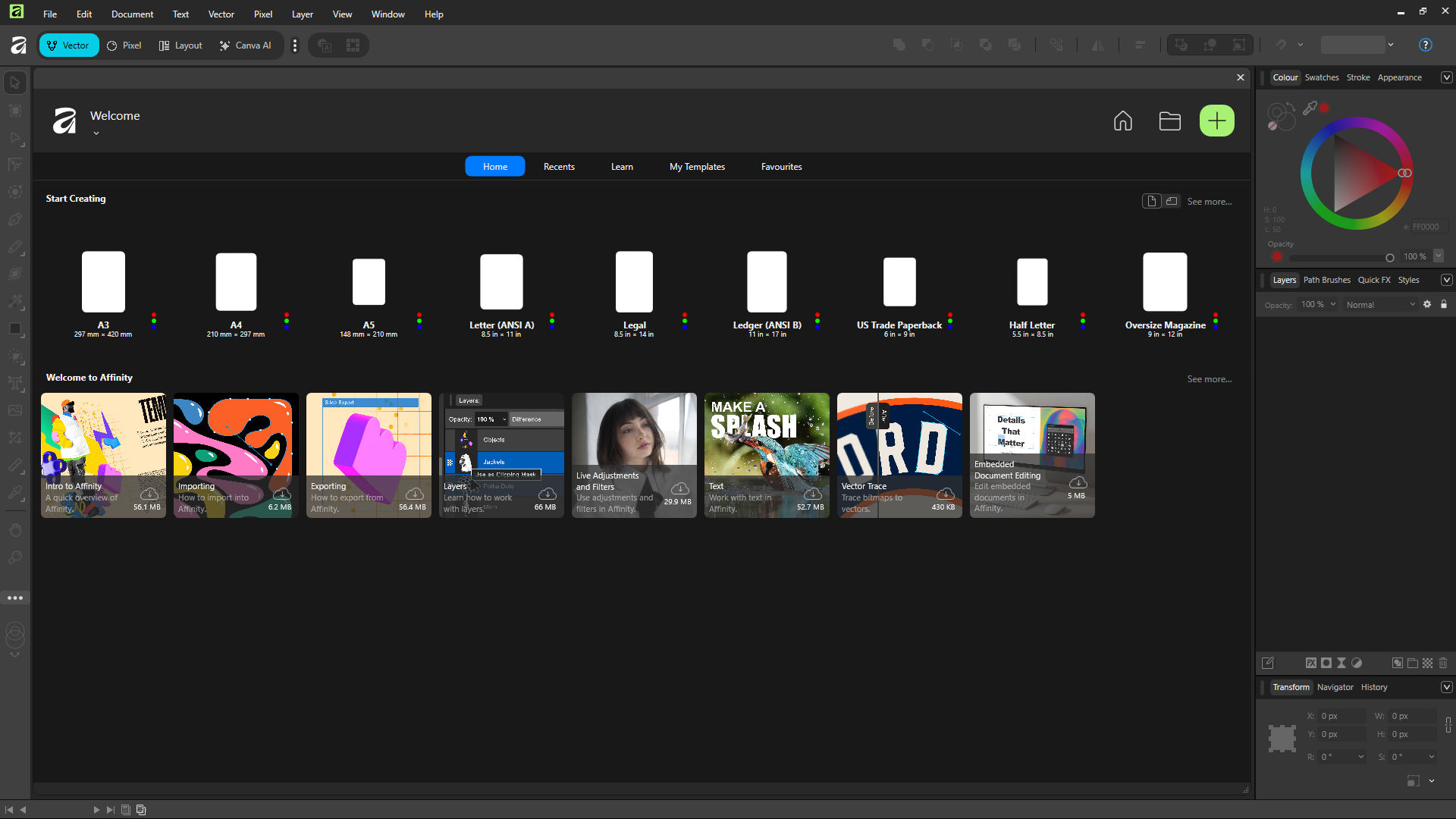 Working with Canva Affinity 3.0.2.3912 full activated