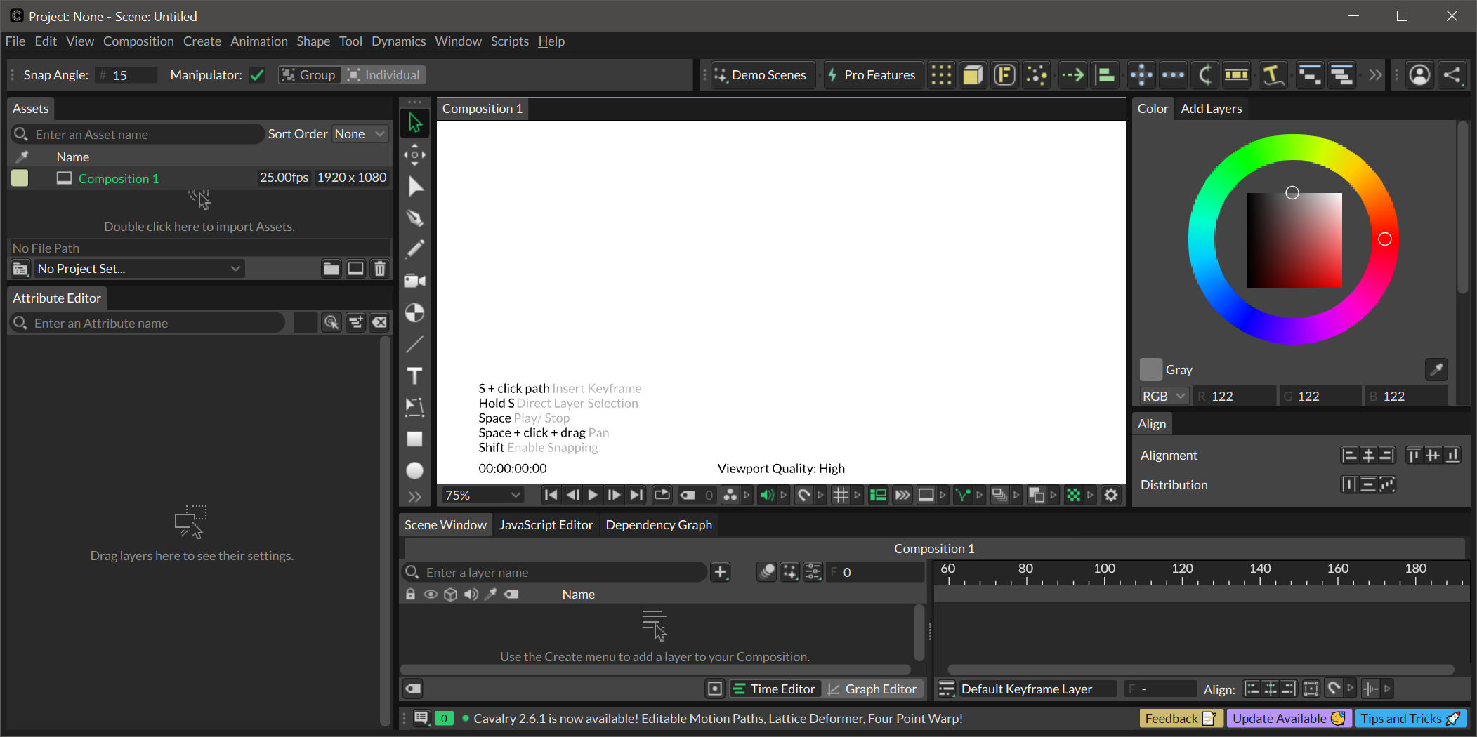 Working with Cavalry Professional 2.6.0 full license