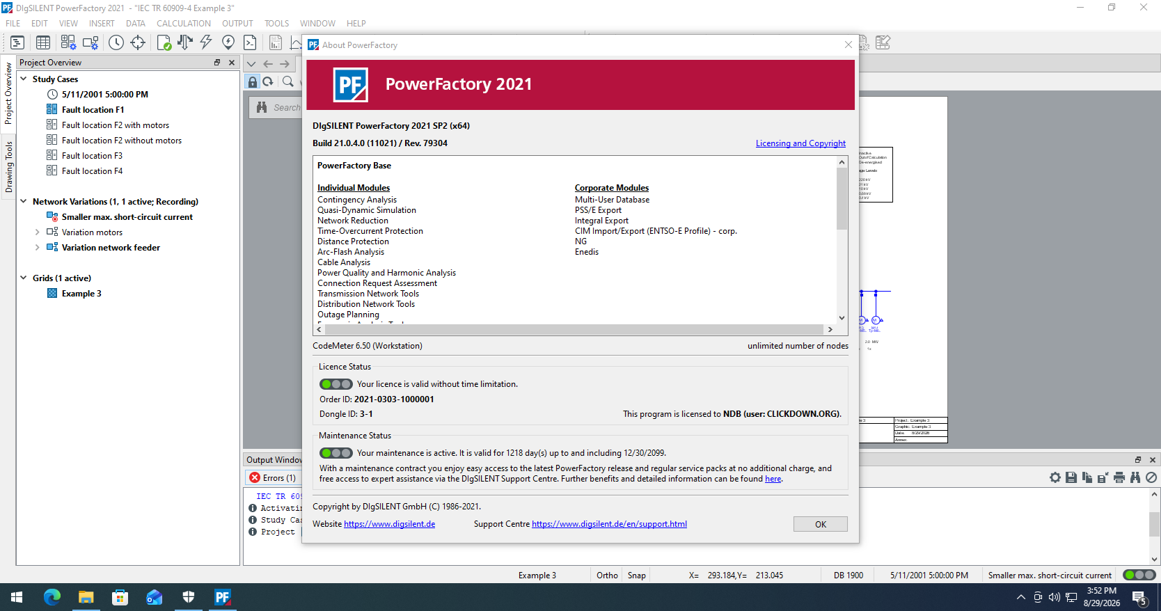 Working with DIgSILENT PowerFactory 2021 SP2 full license