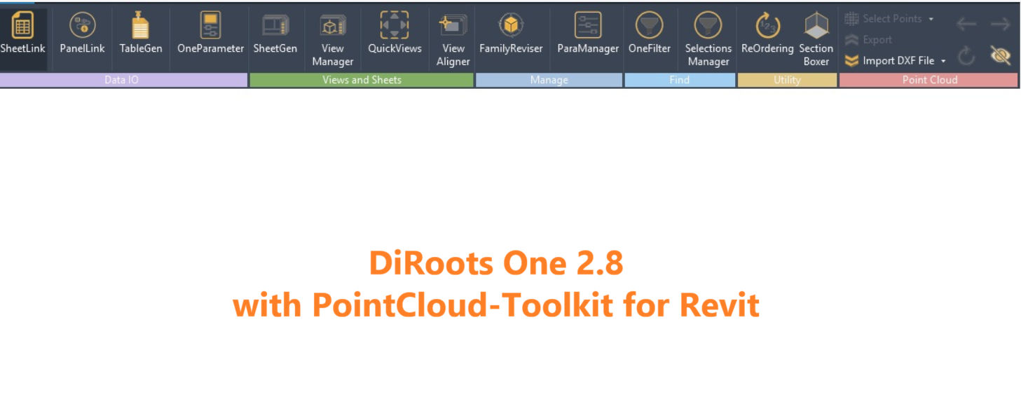 Download DiRoots One 2.8 with PointCloud-Toolkit for Revit Download DiRoots One 2.8 with PointCloud-Toolkit for Revit