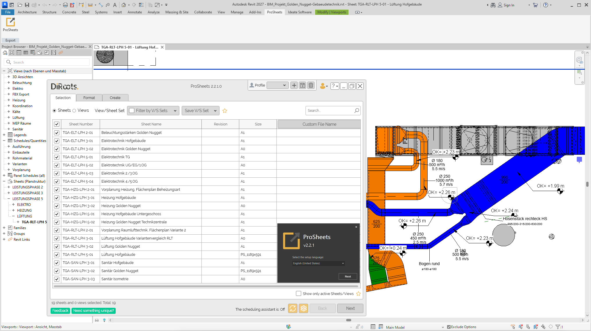 Working with DiRoots ProSheets Premium v2.2.1.0 for Autodesk Revit full