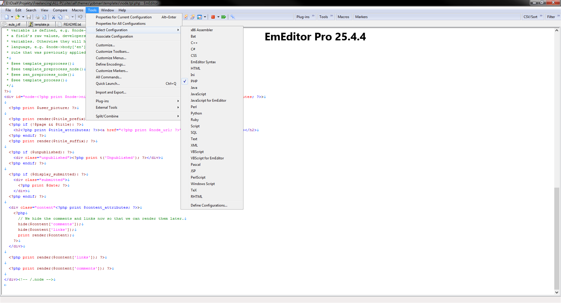 Download EmEditor Pro 25.4.4 x64 full license 100% working