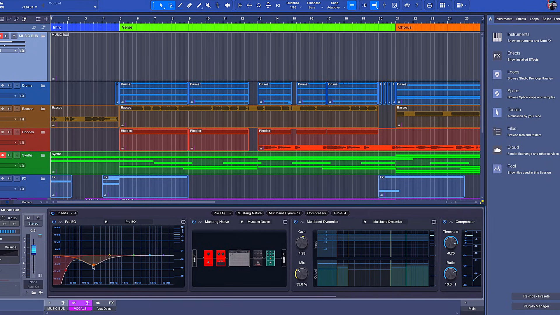 Working with Fender Studio Pro 8.0.0 full activated