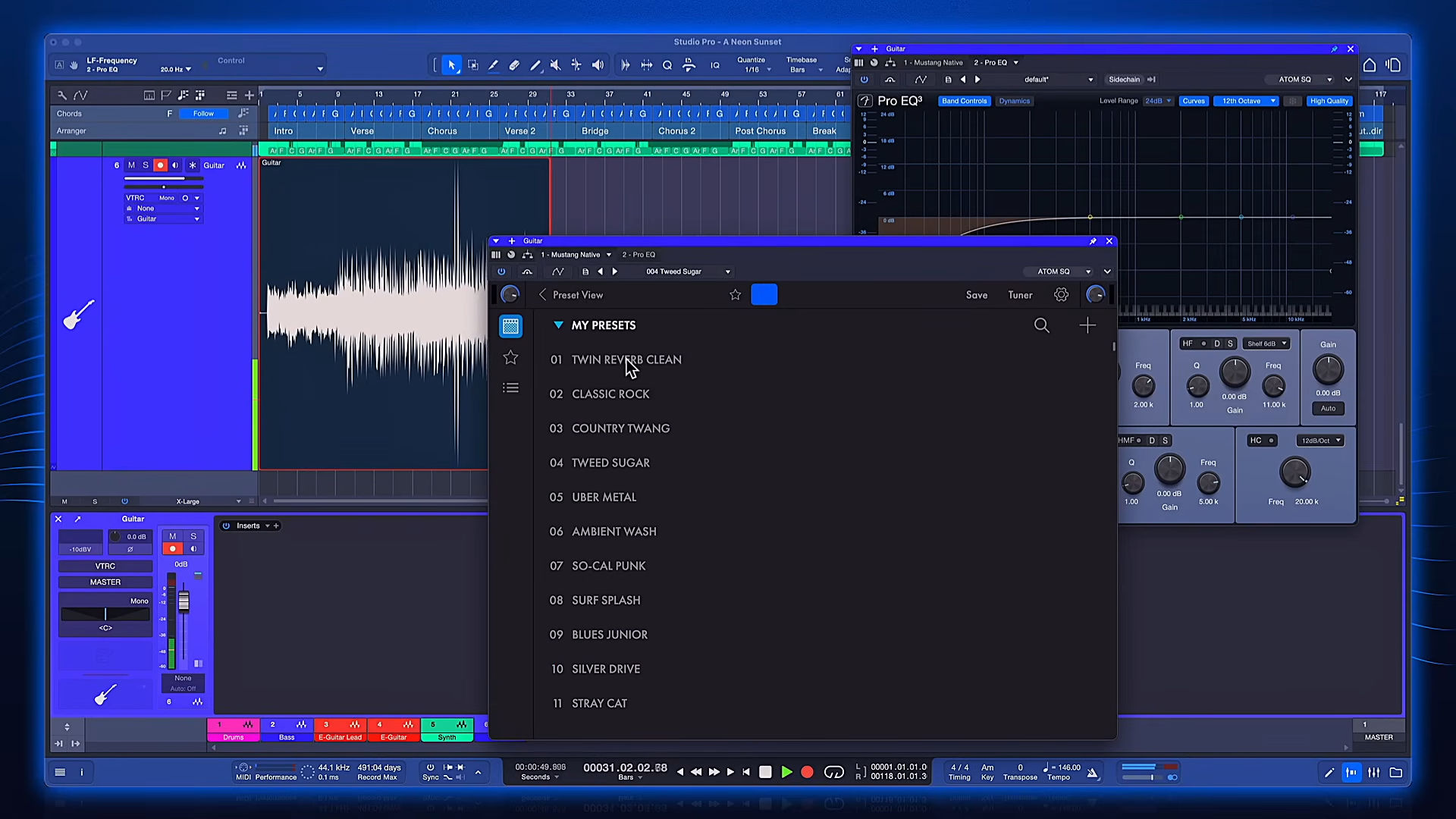 Working with Fender Studio Pro 8.1.2 full license