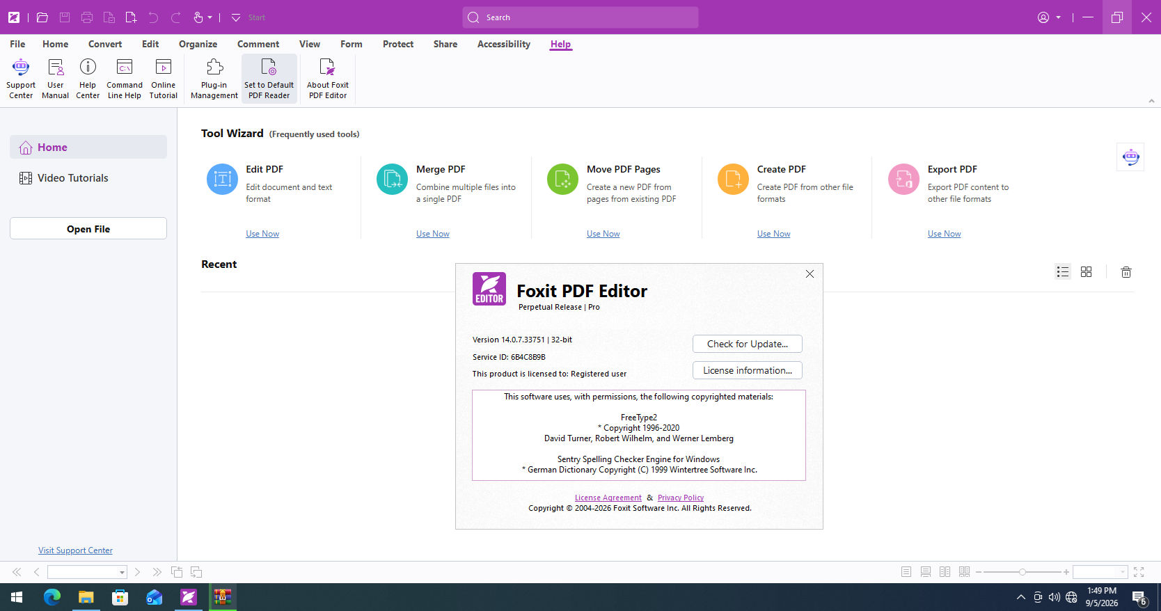 Working with Foxit PDF Editor Pro 14.0.7.33751 full license