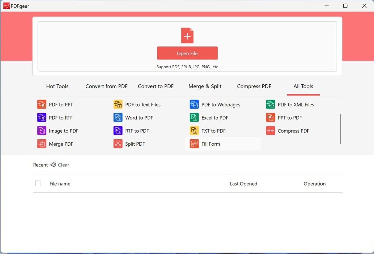 Working with PDFgear 2.1.20 full license