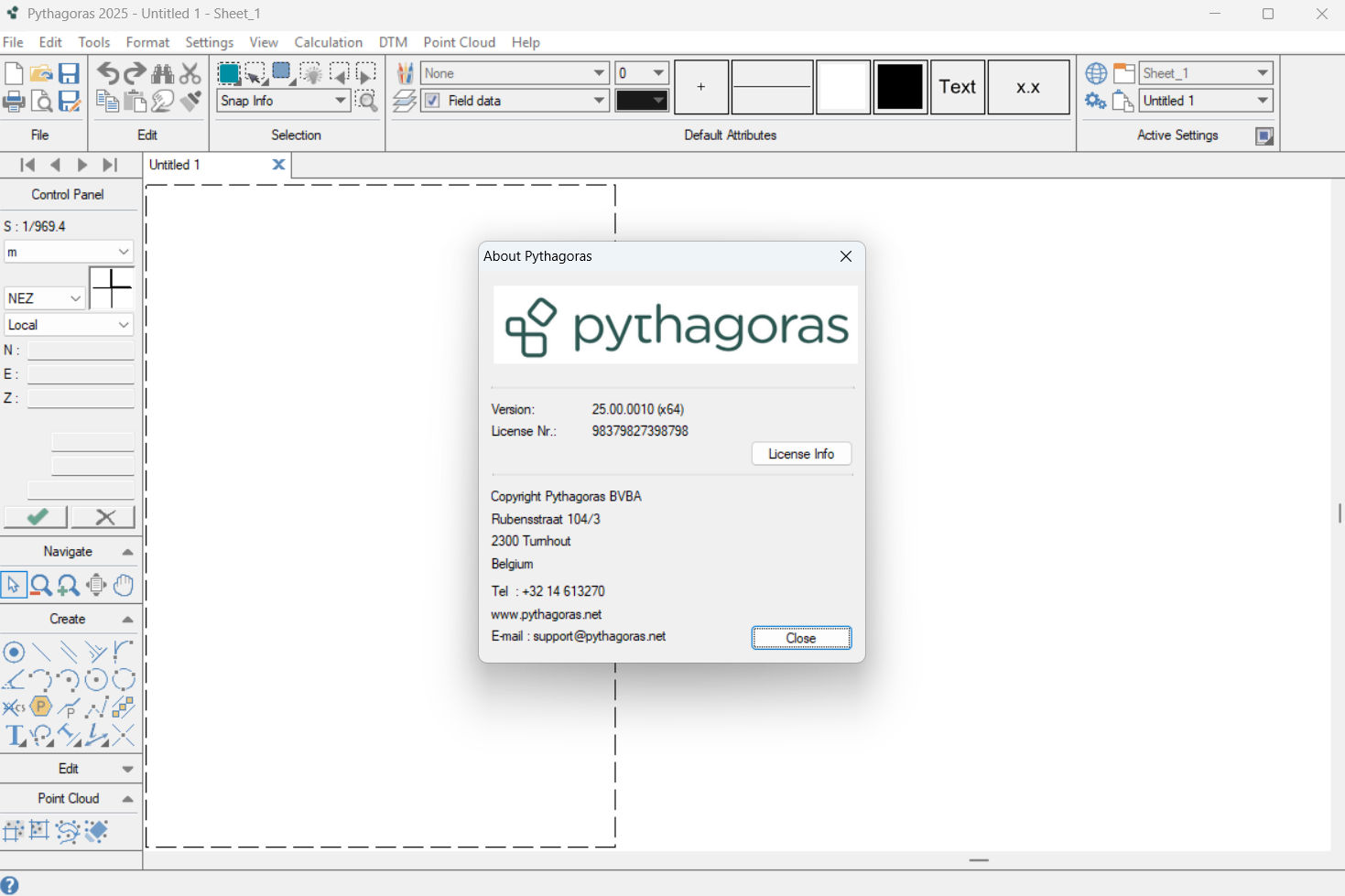 Working with Pythagoras CAD+GIS 25.00.0010 full activated