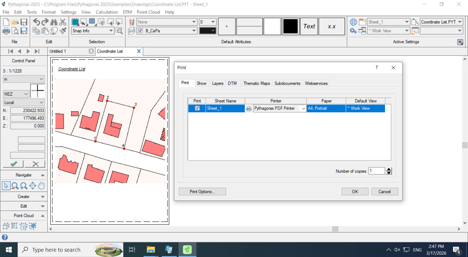 Working with Pythagoras CAD+GIS 25.05.0004 full activated