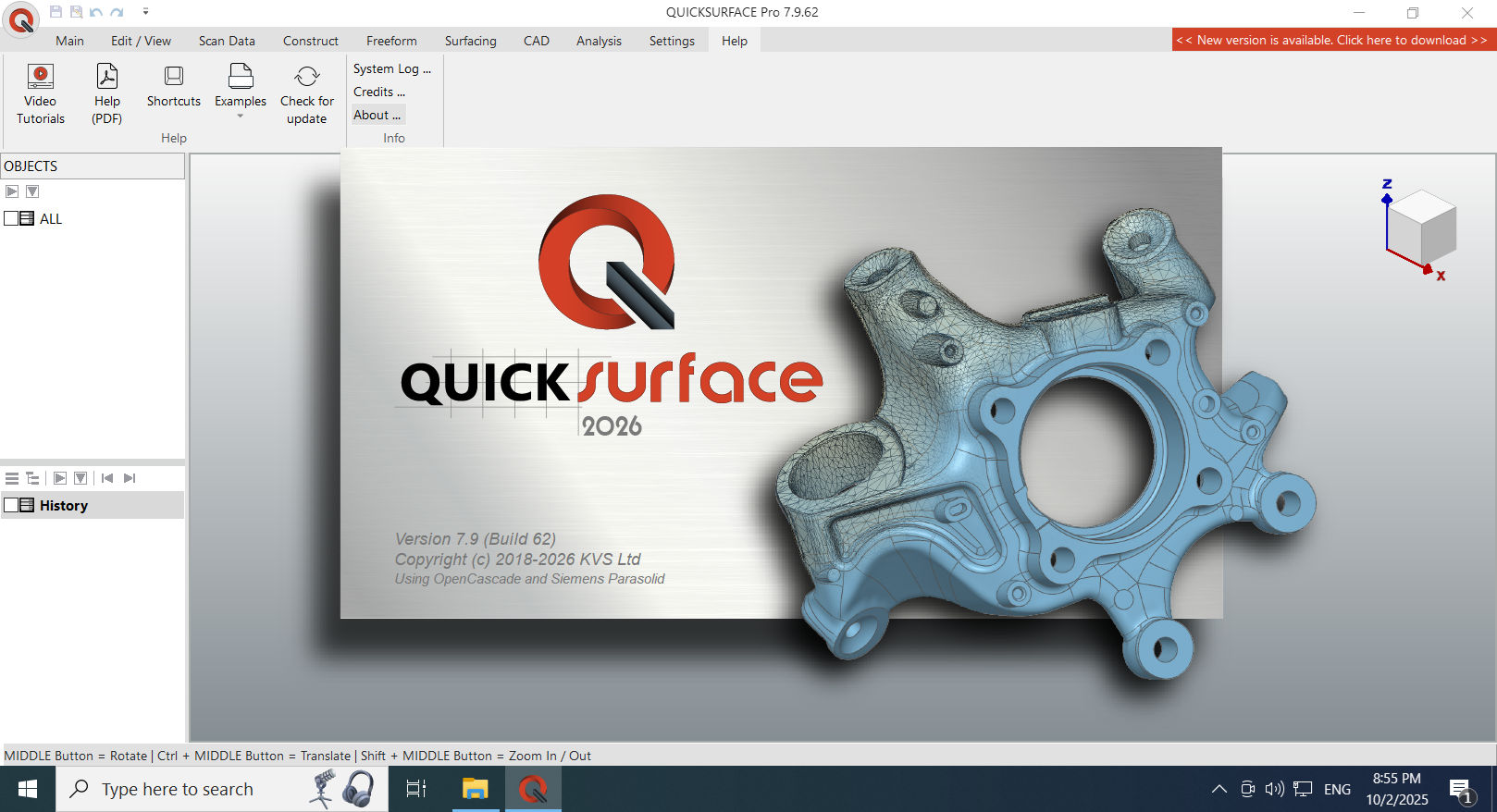 Working with QuickSurface Pro 2026 v7.9.62 full activated