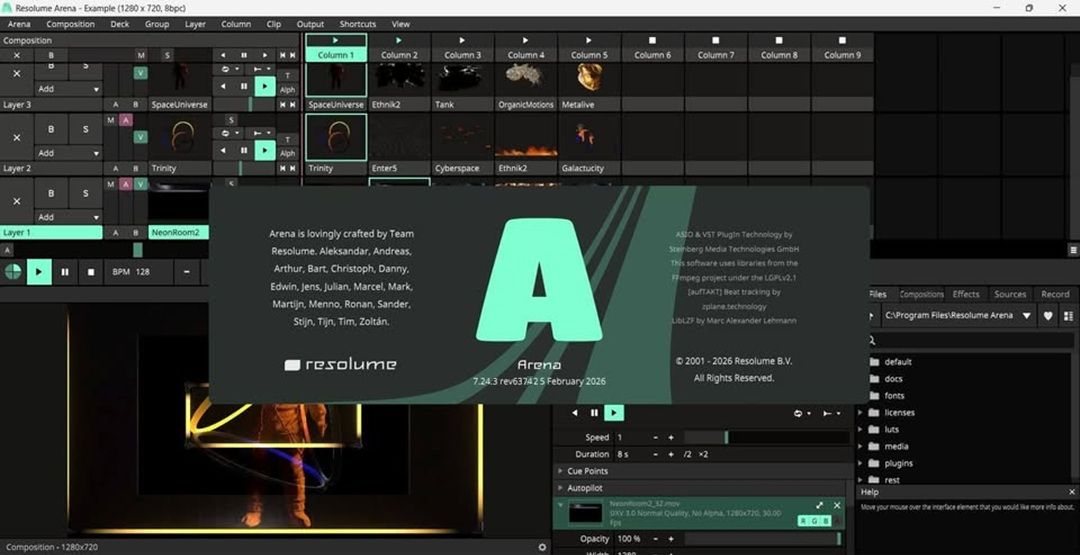 Working with Resolume Arena 7.24.3 full license
