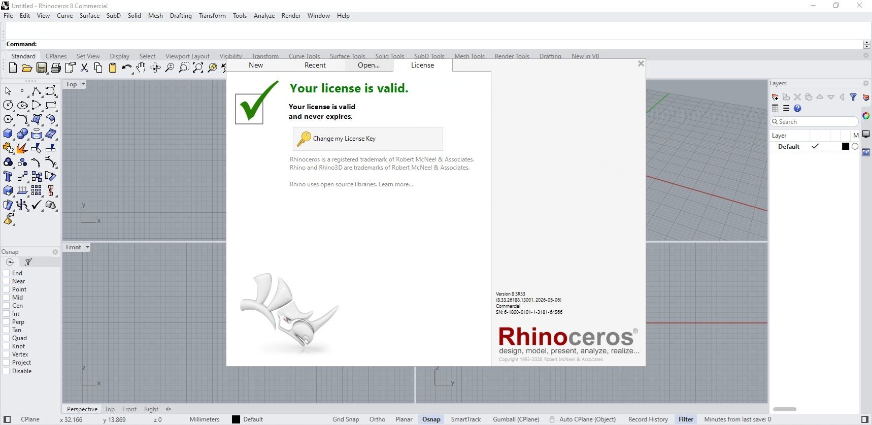 Download Rhinoceros 8.33.26188.13001 full license forever Download Rhinoceros 8.33.26188.13001 full license forever