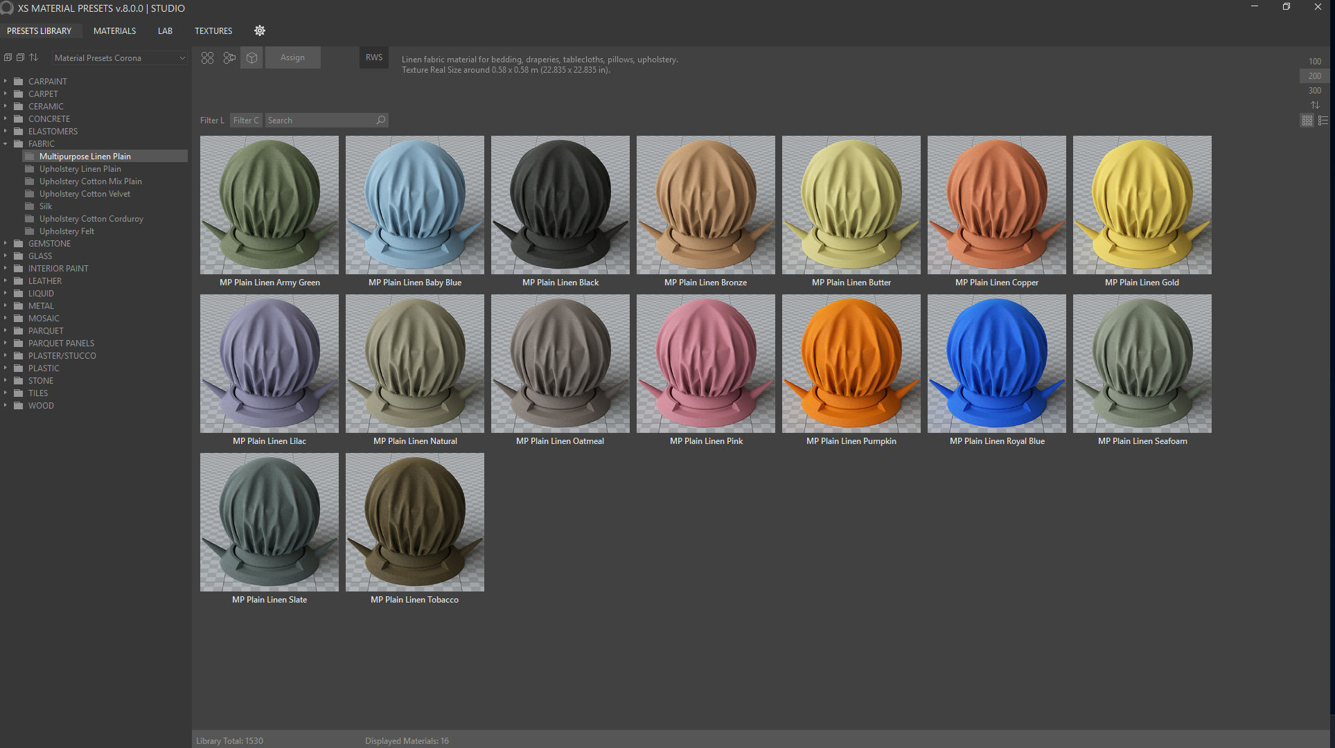 Working with SIGERSHADERS XS MATERIAL PRESETS STUDIO 2026 v8.0 full