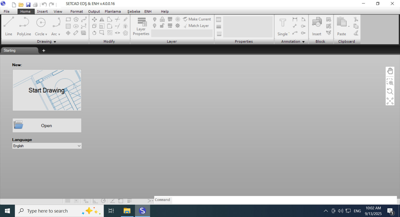 Working with SetCAD 4.0.0.16 full activated