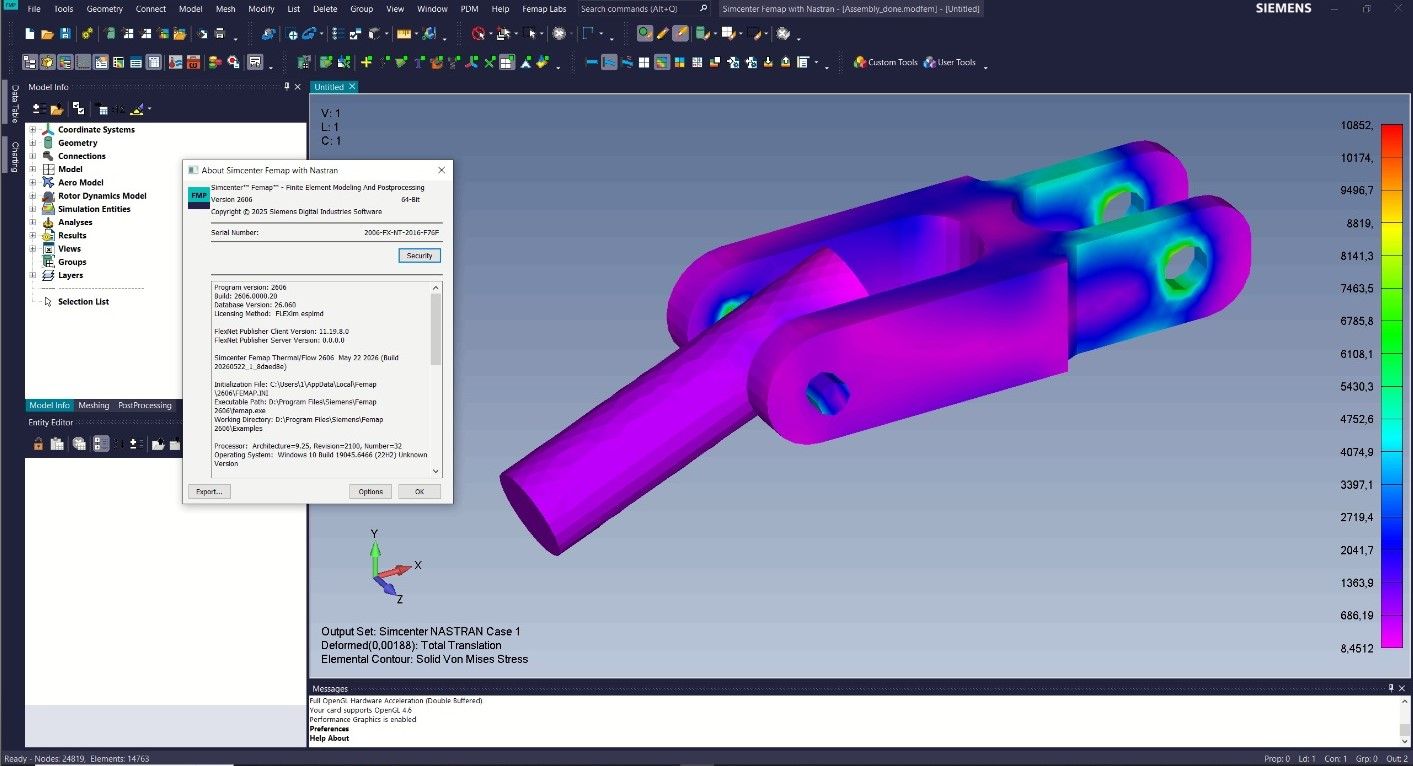 Download Siemens Simcenter FEMAP 2606.0 with NX Nastran full Download Siemens Simcenter FEMAP 2606.0 with NX Nastran full