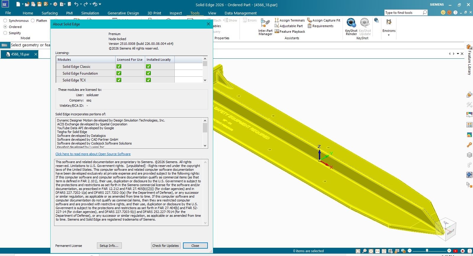 Working with Siemens Solid Edge 2026 MP08 full license